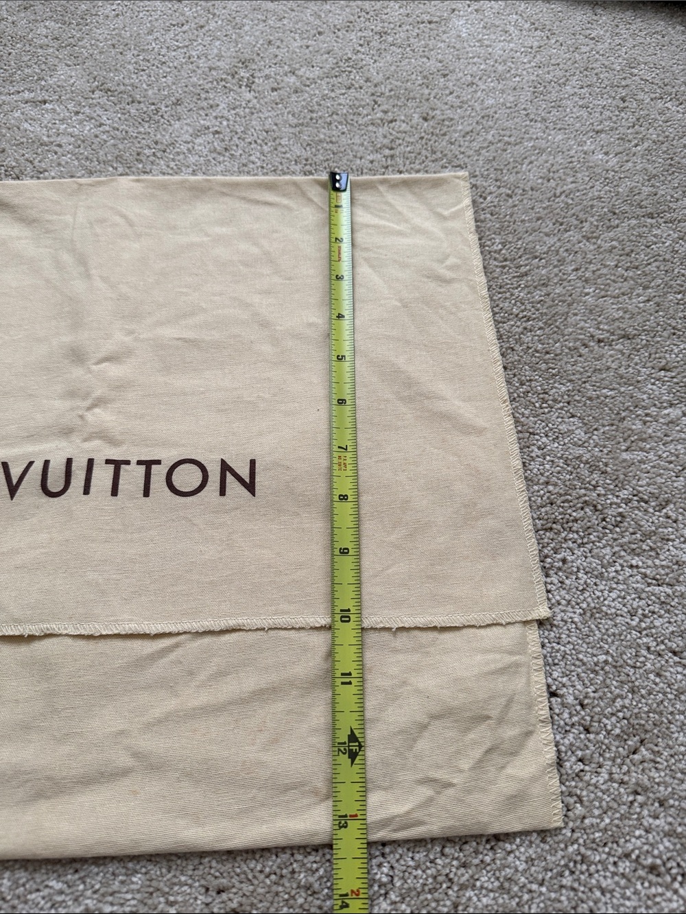 Louis Vuitton Cream Dust Cover with Brown Logo - Picture 3 of 5